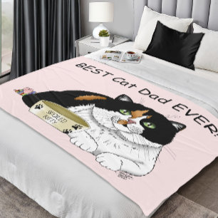 Fars dag Calico Cat Fleecefilt