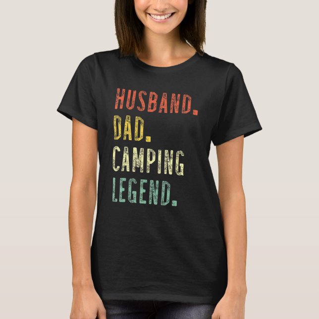 Fars dag Camper Make Pappa Camping Legend Vi T Shirt (Framsida)