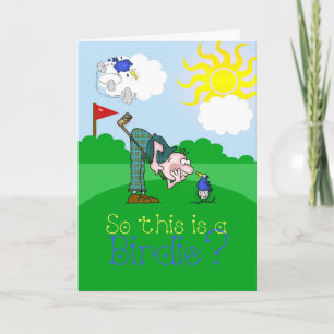 Fars dag Card Golf Birdie Kort