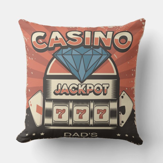 Fars dag Casino Jack Pot Kudde (Framsida)