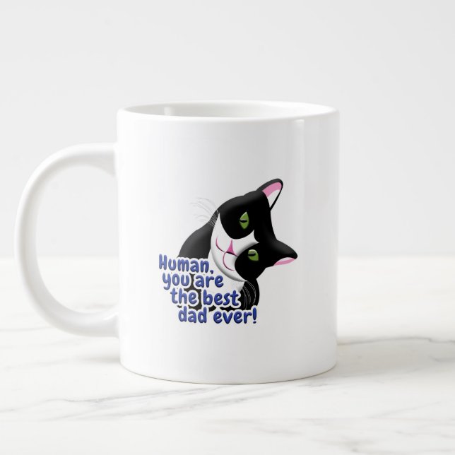 Fars dag Cat Jumbo Mugg (Vänster)