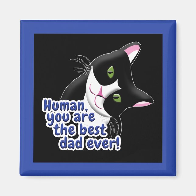 Fars dag Cat Magnet (Framsidan)