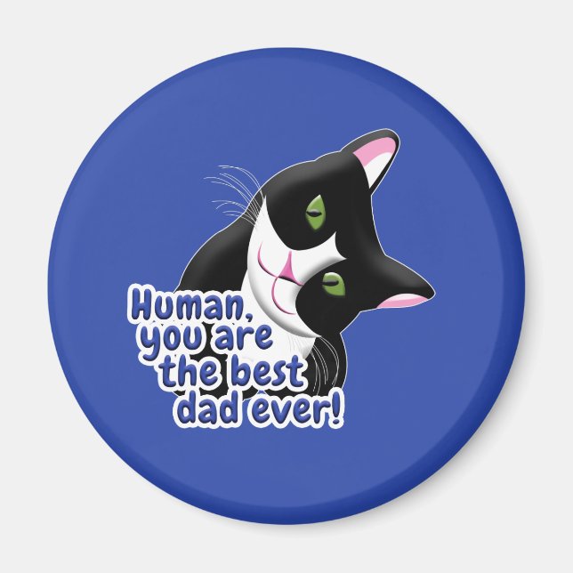 Fars dag Cat Magnet (Framsidan)