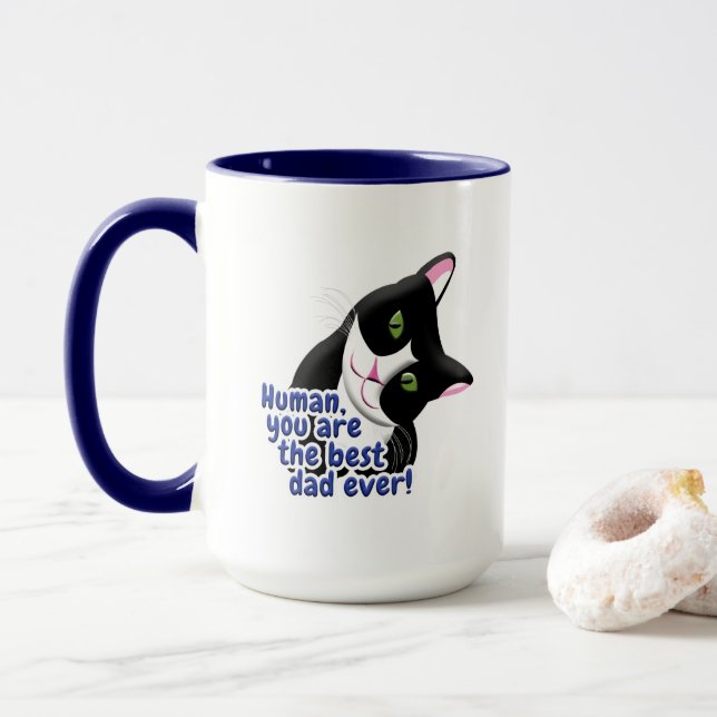Fars dag Cat Mugg (Med munk)