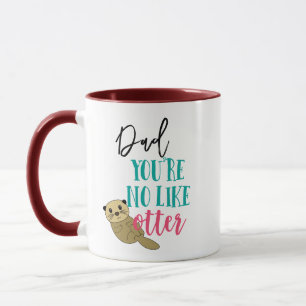 Fars dag citerar floden Otter Animal Humor Mugg