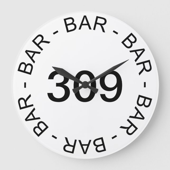 Fars dag Classic Street No. Pub Wall Clock Stor Klocka (Framsida)