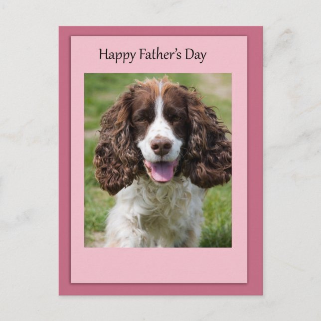 Fars dag Cocker Spanska Hund Vykort (Framsida)