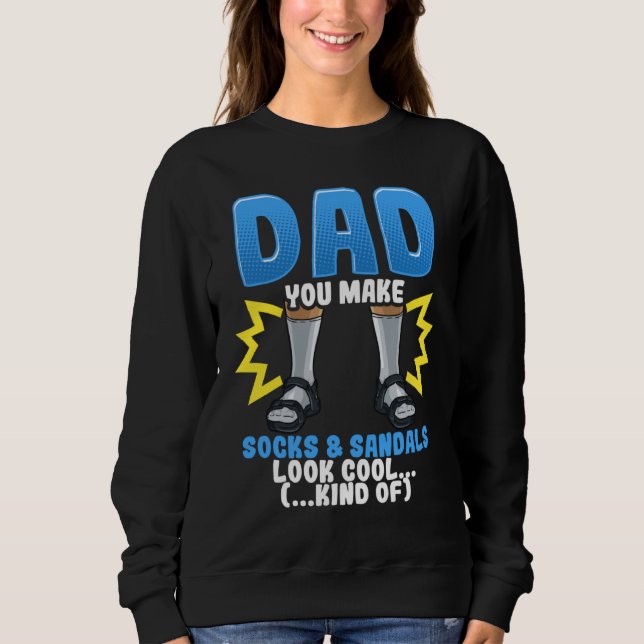 Fars Dag  Coola Strumpor Sandaler Grafisk Plus Sto T Shirt (Framsida)