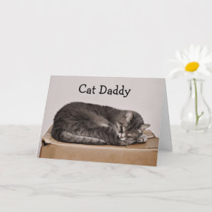 Fars dag Cute Tabby katt pappa Kort