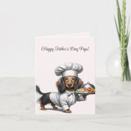 Fars dag Dachshund-kort Kort