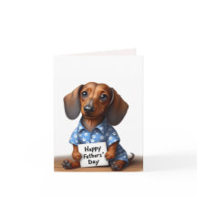 Fars dag Dachshund-kort