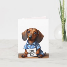 Fars dag Dachshund-kort Kort