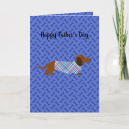 Fars dag Dachshund-kort Kort