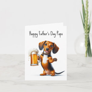 Fars dag Dachshund-kort Kort