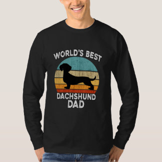 fars dag Dachshund World's Best Daschund Pappa T Shirt