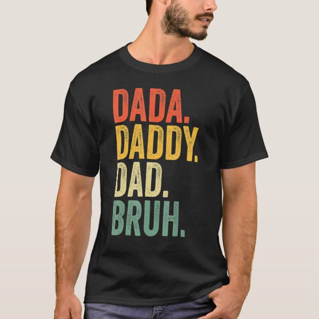 Fars dag Dada Pappa Bruh Design Coola Pappa 2 T Shirt (Framsida)