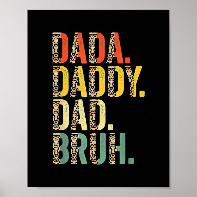 Fars dag Dada pappa Pappa Bruh Bruh Poster (Framsidan)