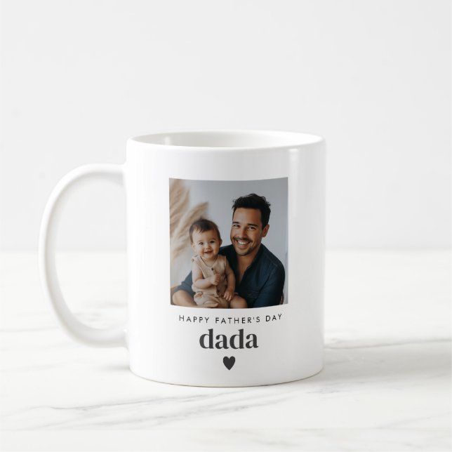 Fars dag Dada Photo Kaffemugg (Vänster)