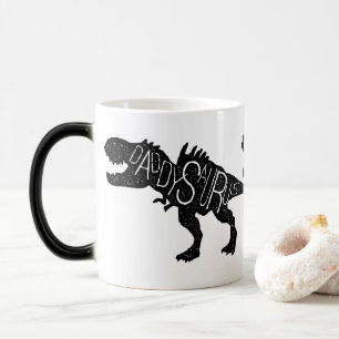 Fars dag - Daddysaurus Dinosaur Magisk Mugg