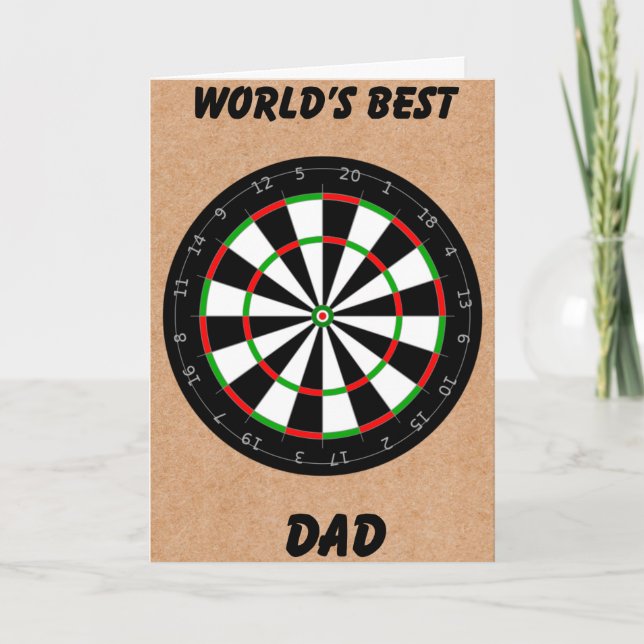 Fars dag Dart Board Kort (Framsida)