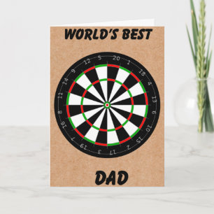 Fars dag Dart Board Kort