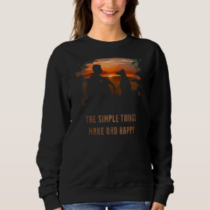 Fars dag Den enkla Saken gör Lycklig i Pappa T Shirt