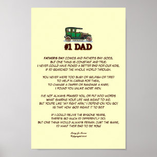 Fars dag Dikt från frun Poster