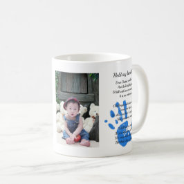 Fars dag Dikt Håll handhandhandavtrycket Pappa-FOT Kaffemugg