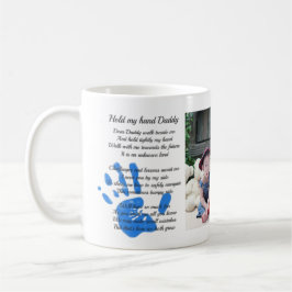 Fars dag Dikt Håll handhandhandavtrycket Pappa-FOT Kaffemugg