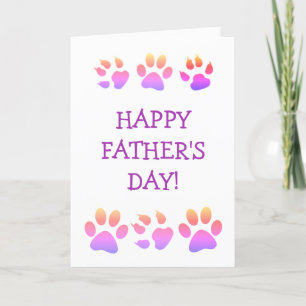 Fars dag Dog Dad Helgkort