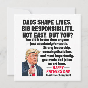 Fars dag Donald Trump Julkort