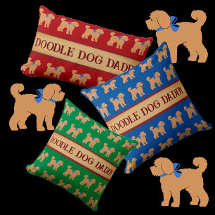 Fars dag Doodle Hund Pappa Kudde