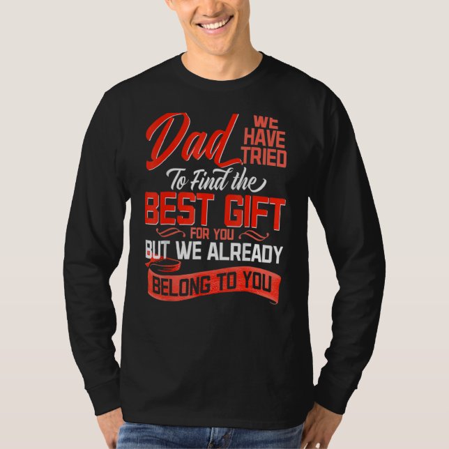 Fars dag-dotter, son, svett för F T Shirt (Framsida)