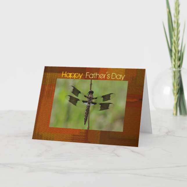 Fars dag Dragonfly-hälsningskort Kort (Framsida)