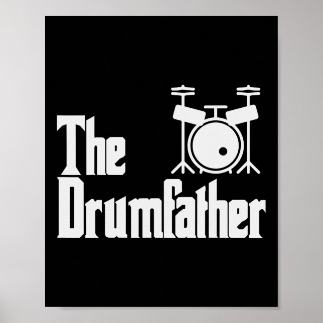 Fars dag Drum-far Drummer Musician Pappa G Poster (Framsidan)
