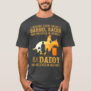 Fars dag Ekvestrien pappa, Barrel pappa T Shirt
