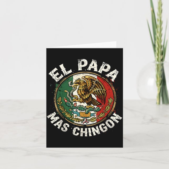 Fars dag El Papa Mas Chingon Spansk Mexikansk Kort (Framsida)