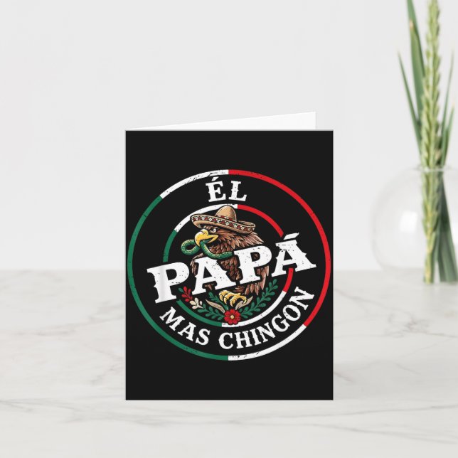 Fars dag El Papa Mas Chingon Spansk Mexikansk Kort (Framsida)