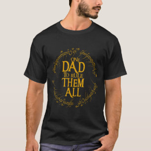 Fars dag En pappa att styra dem alla Fader Gåva T Shirt