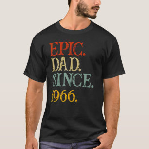 Fars dag Epic Pappa sedan 1966 Barnbarn Pappa Gra T Shirt