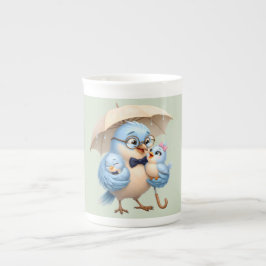 Fars dag Fågel Specialmugg Benporslin Mugg