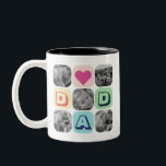Fars dag-familjens fotogrid Pappa Bild Collage Två-Tonad Mugg<br><div class="desc">Personlig Fars dag-gåva till pappa för att fira Fars dag. Vare sig det gäller en ny pappa, stepdad, gammal och klassisk pappa eller pappa-till-bli, kommer anpassningsbarna att få dig täckt. Du kan ändra texten till önskad ordalydelse och ladda upp ett eget foto till anpassningsbarna. Få något minnesvärt och speciellt för...</div>