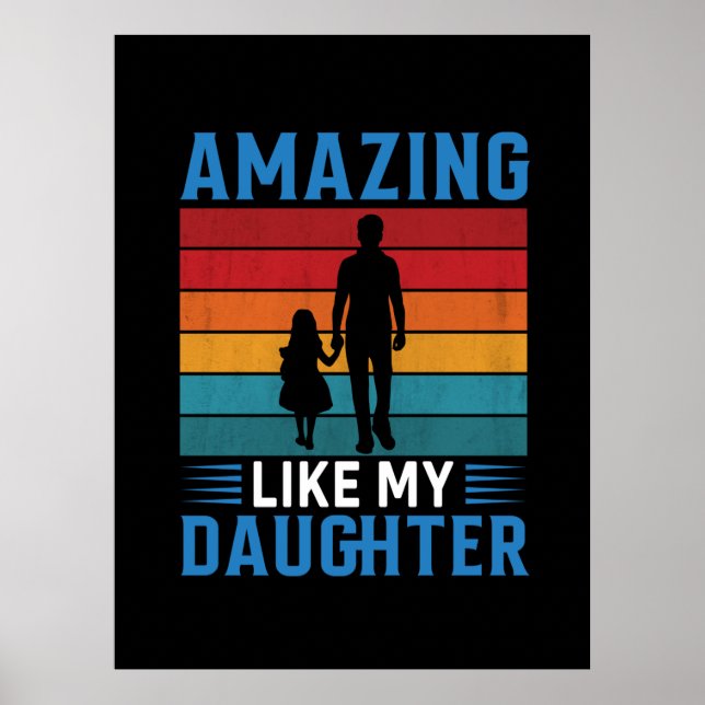 Fars dag Fantastisk som min dotter Poster (Framsidan)
