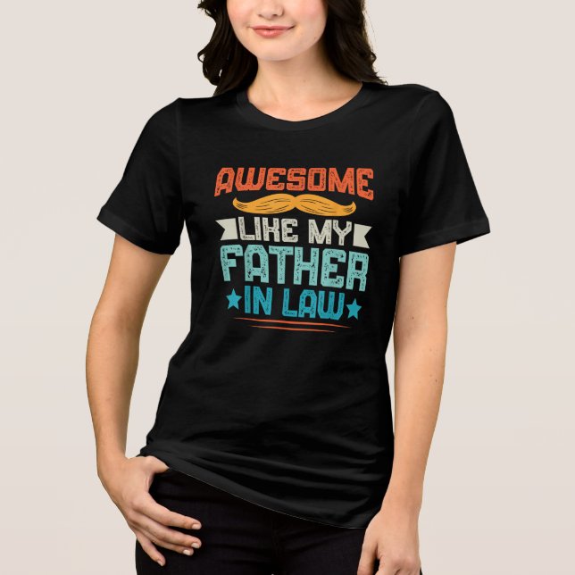 Fars dag Fantastisk som min Far i juridik T Shirt (Framsida)