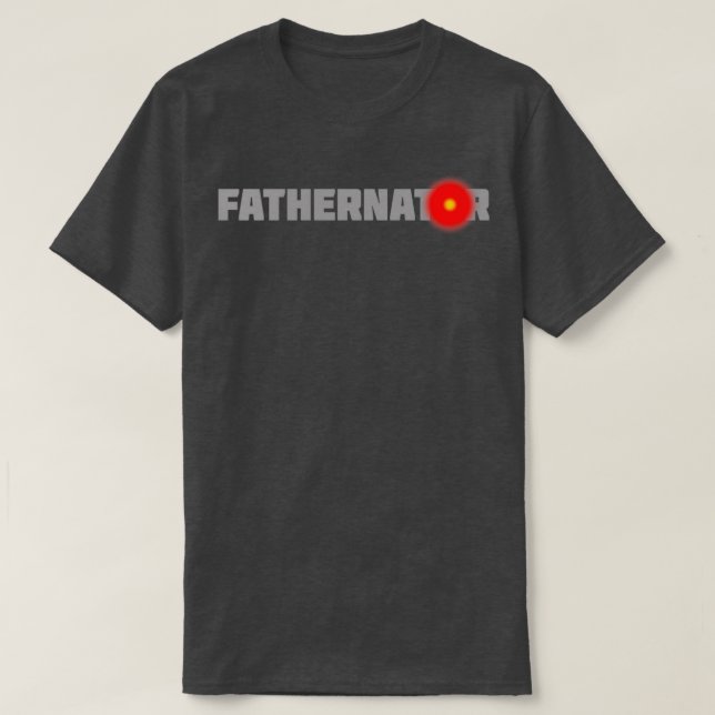 Fars dag Far Pappa Fathernator Pappa T Shirt (Design framsida)
