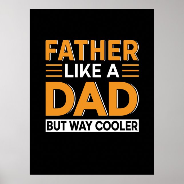 Fars dag Far som Pappa Poster (Framsidan)