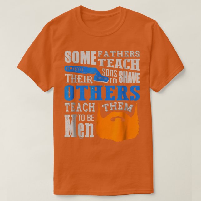 Fars dag Far Sons Funny Shave Beard T T Shirt (Design framsida)