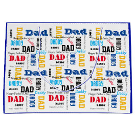 Fars dag färgad text blå för Pappa