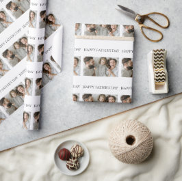 Fars dag Figursätta Pappert med 3 foton och text Presentpapper