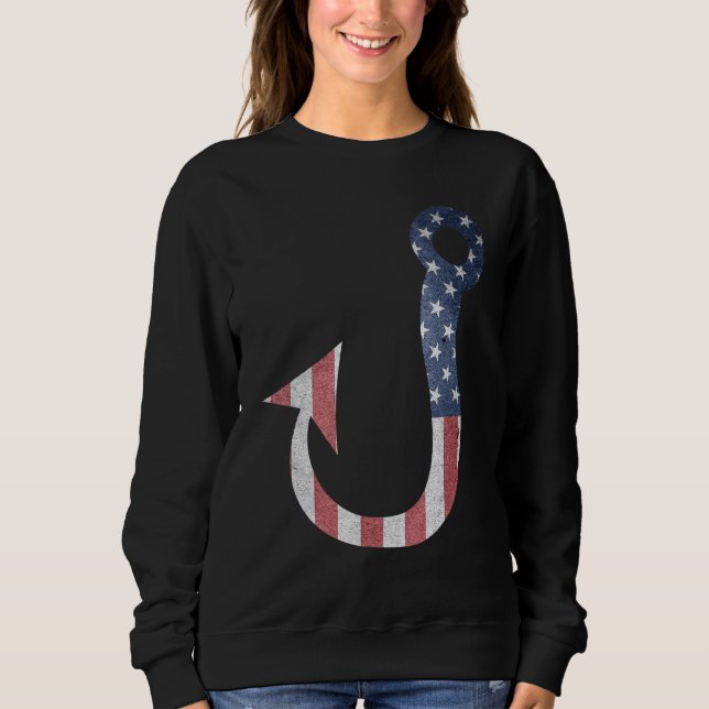 Fars dag Fiske efter Flagga Krok T Shirt (Framsida)